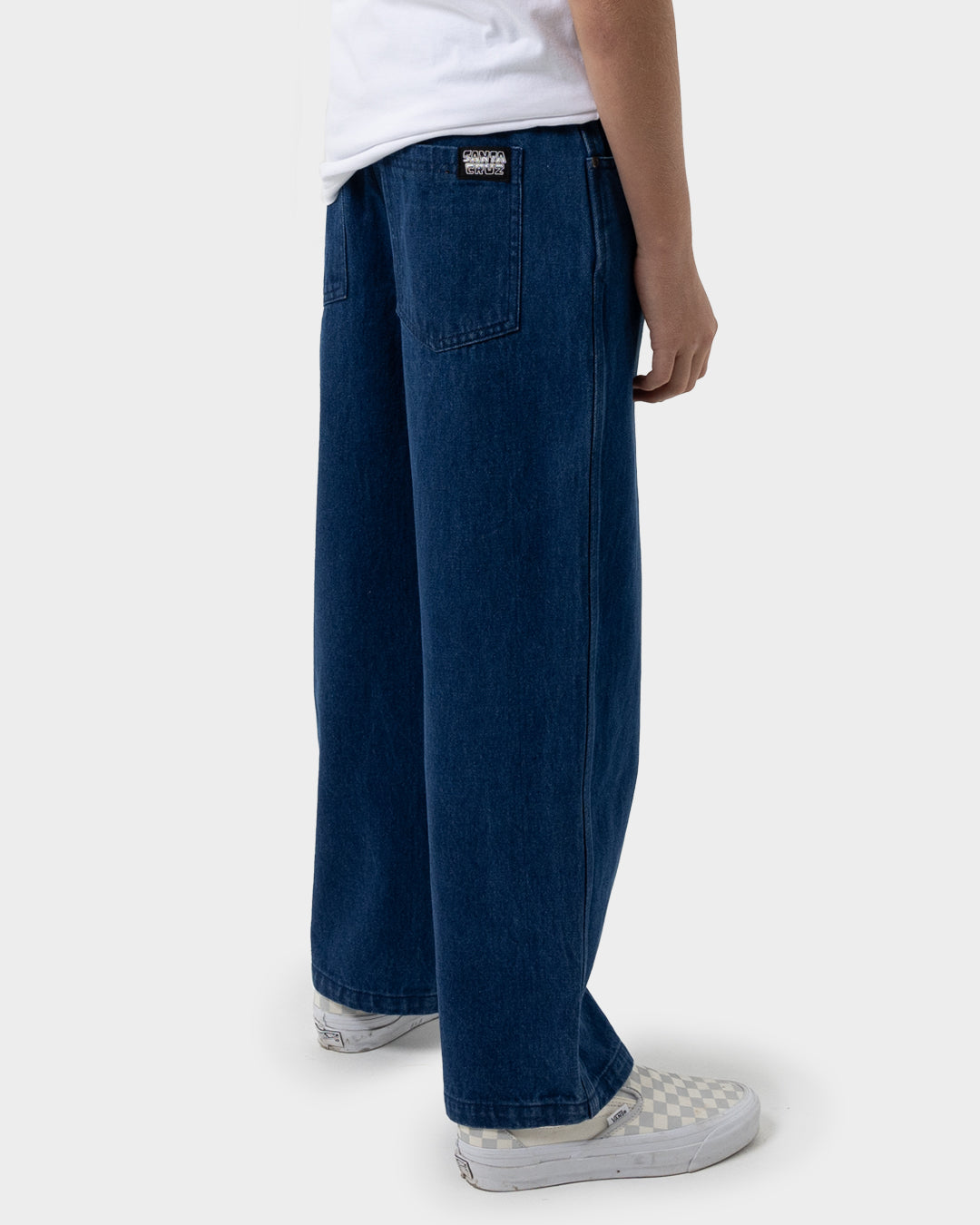 Multi Cruz Stack Alien Boys Baggy Denim Pant Wash Indigo