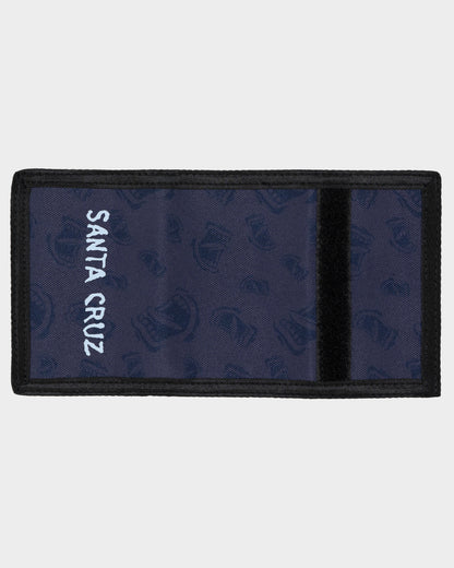 Screaming Mouth Boys Velcro Wallet Dark Blue