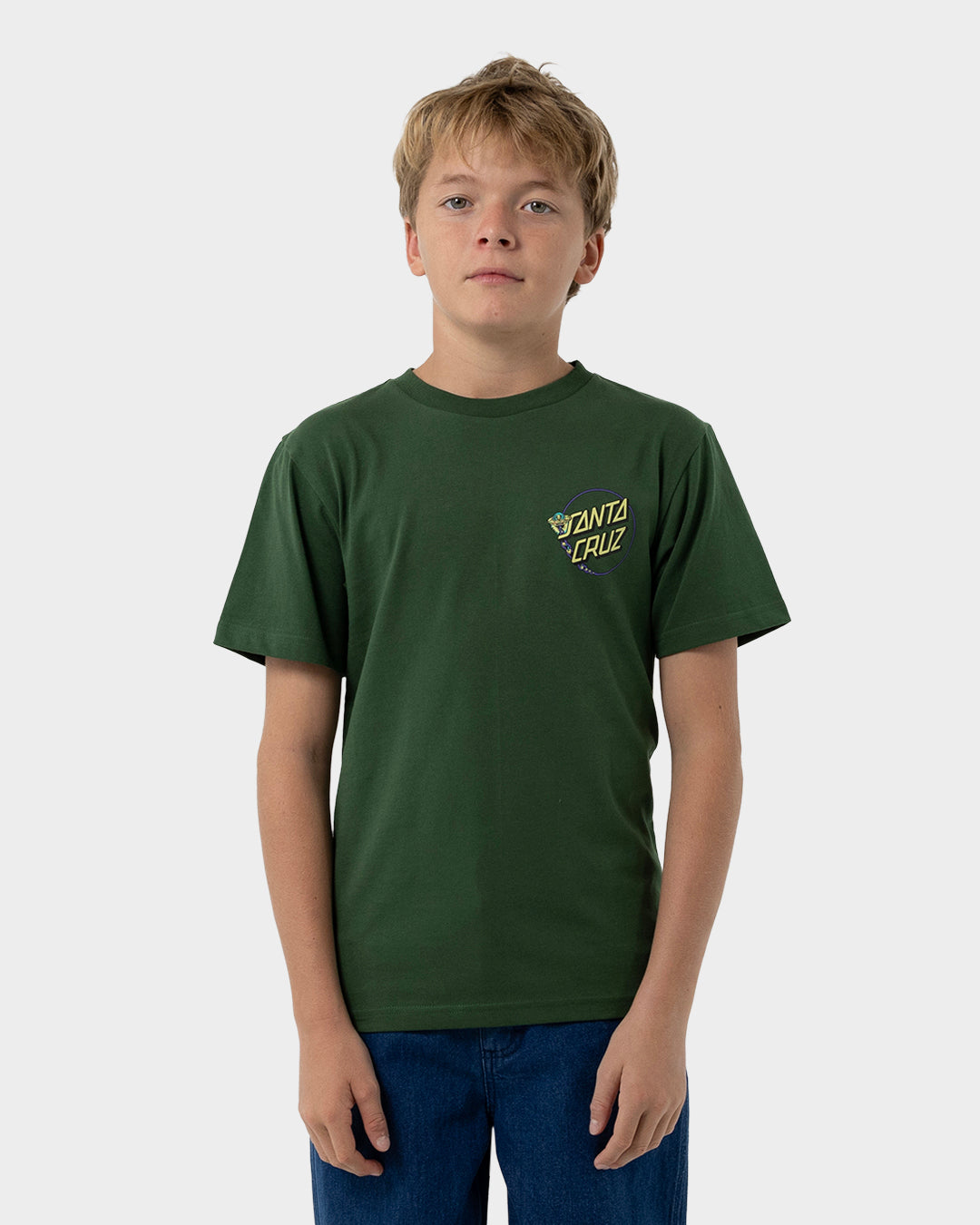 Winkowski Dope Planet 2 Dot Boys T-Shirt Dark Green