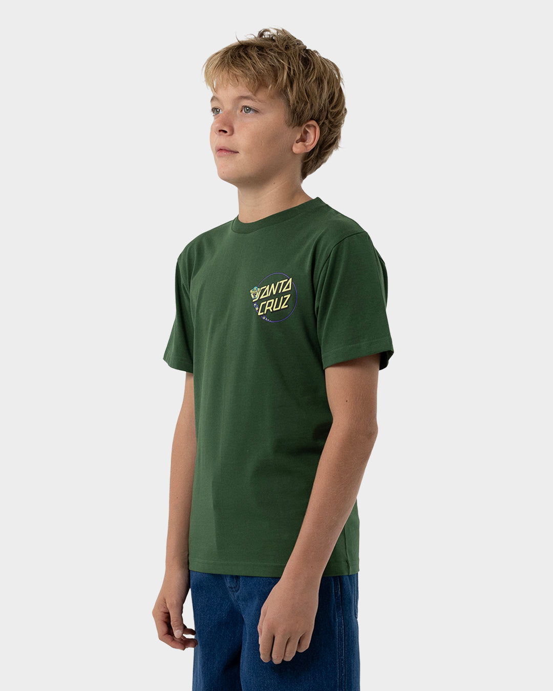 Winkowski Dope Planet 2 Dot Boys T-Shirt Dark Green