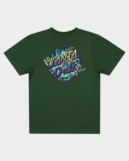Winkowski Dope Planet 2 Dot Boys T-Shirt Dark Green