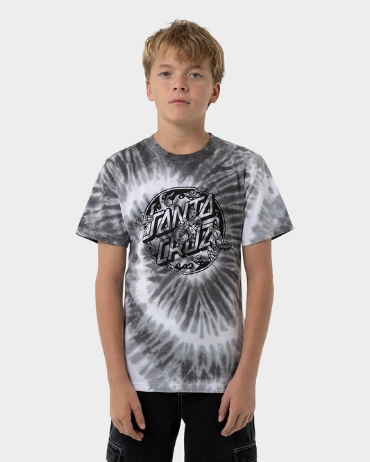 Winkowski Dope Planet 2 Dot Boys T-Shirt Grey Tie Dye