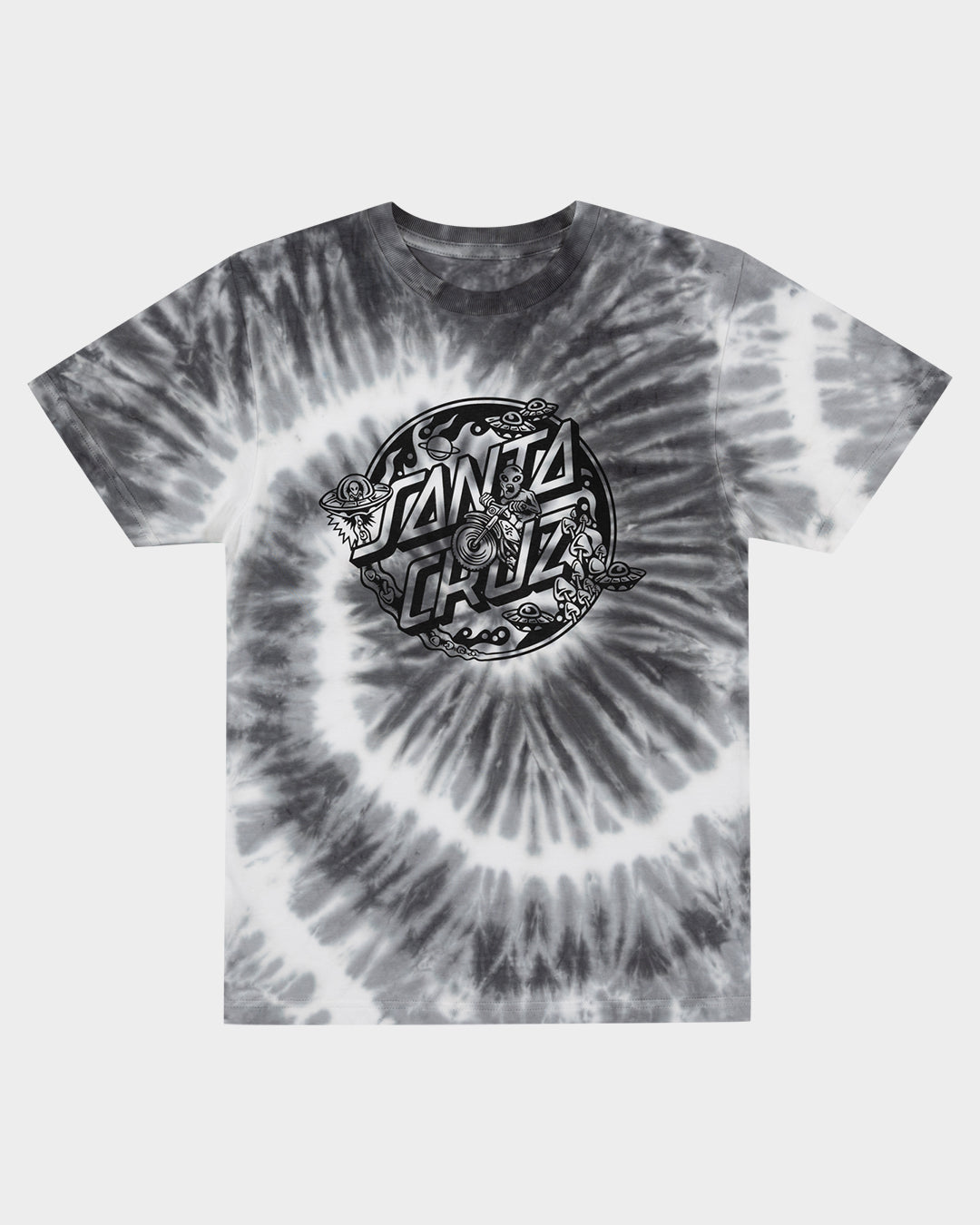 Winkowski Dope Planet 2 Dot Boys T-Shirt Grey Tie Dye