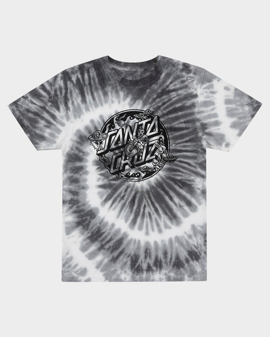 Winkowski Dope Planet 2 Dot Boys T-Shirt Grey Tie Dye