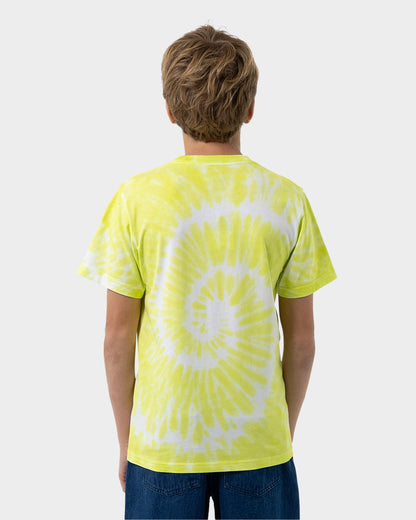 Winkowski Dope Planet 2 Dot Boys T-Shirt Lime Tie Dye