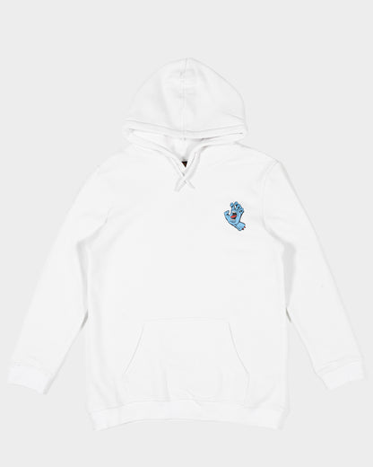Screaming Hand Boy's Pull Over Hoodie White