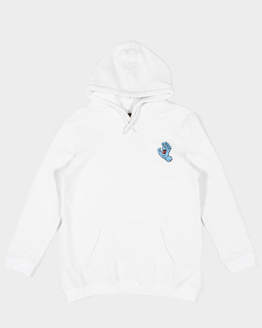 Screaming Hand Boy's Pull Over Hoodie White
