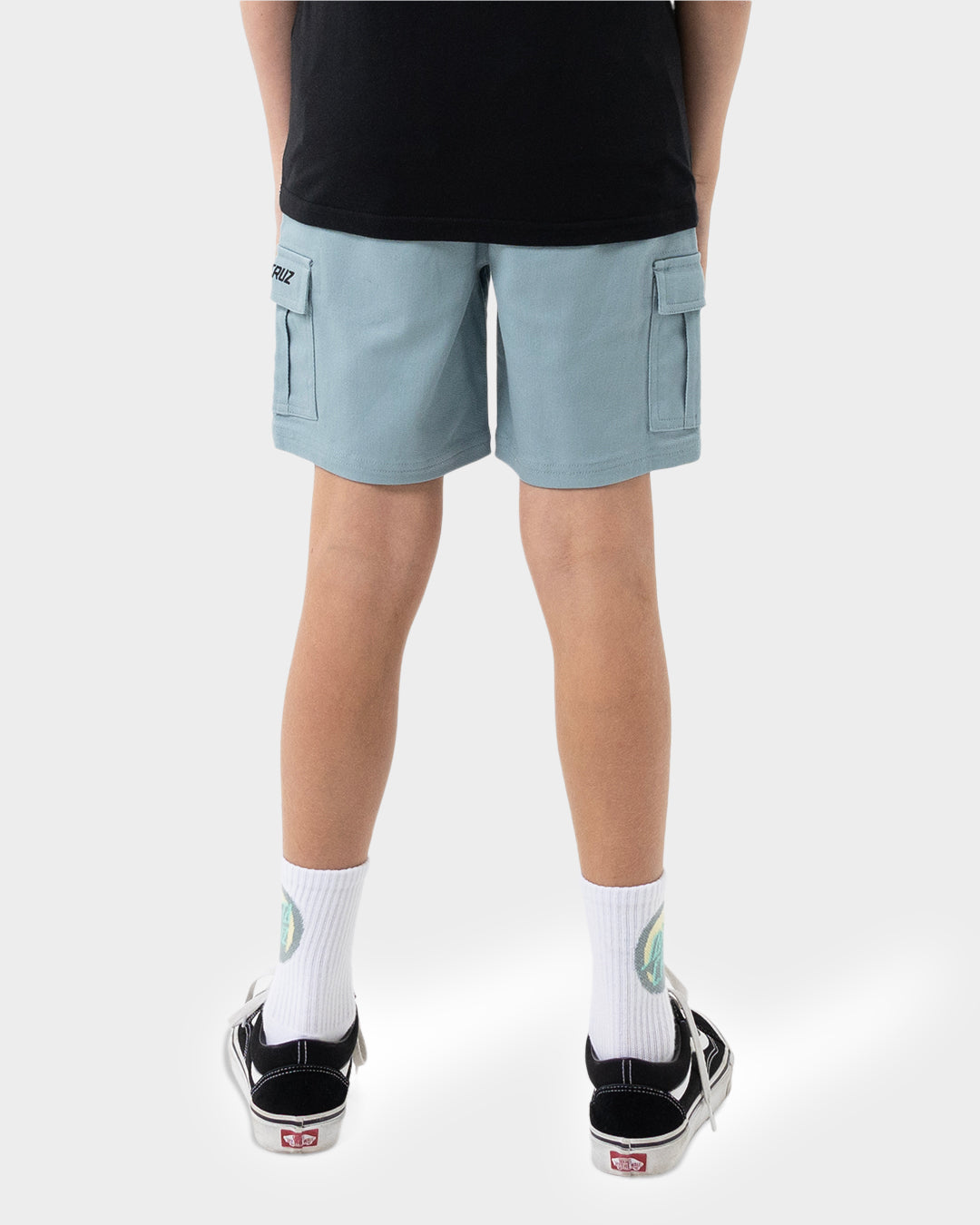 Cali Cargo Santa Cruz Boys Cargo Shorts Slate