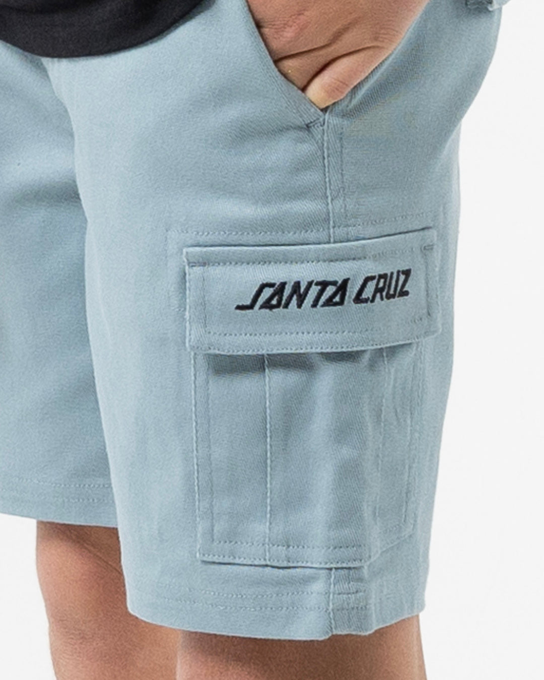 Cali Cargo Santa Cruz Boys Cargo Shorts Slate