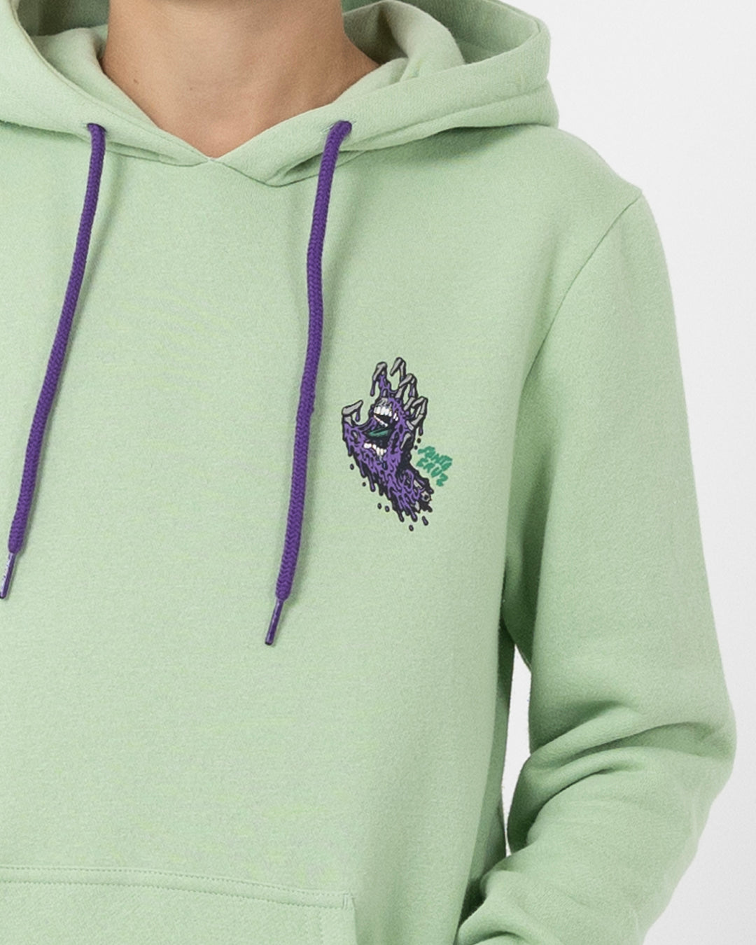 Melting Hand Santa Cruz Boys Pullover Hoodie Sage