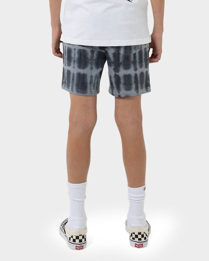 Rad Dot Hollow Santa Cruz Boys Track Shorts Black Tie Dye