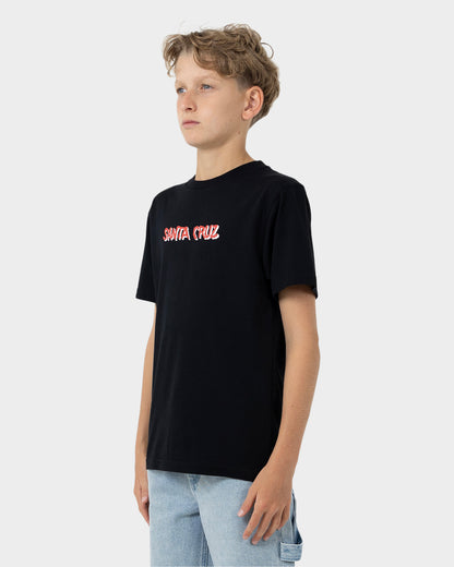 Screaming Wave Santa Cruz Boys S/S T-Shirt Black