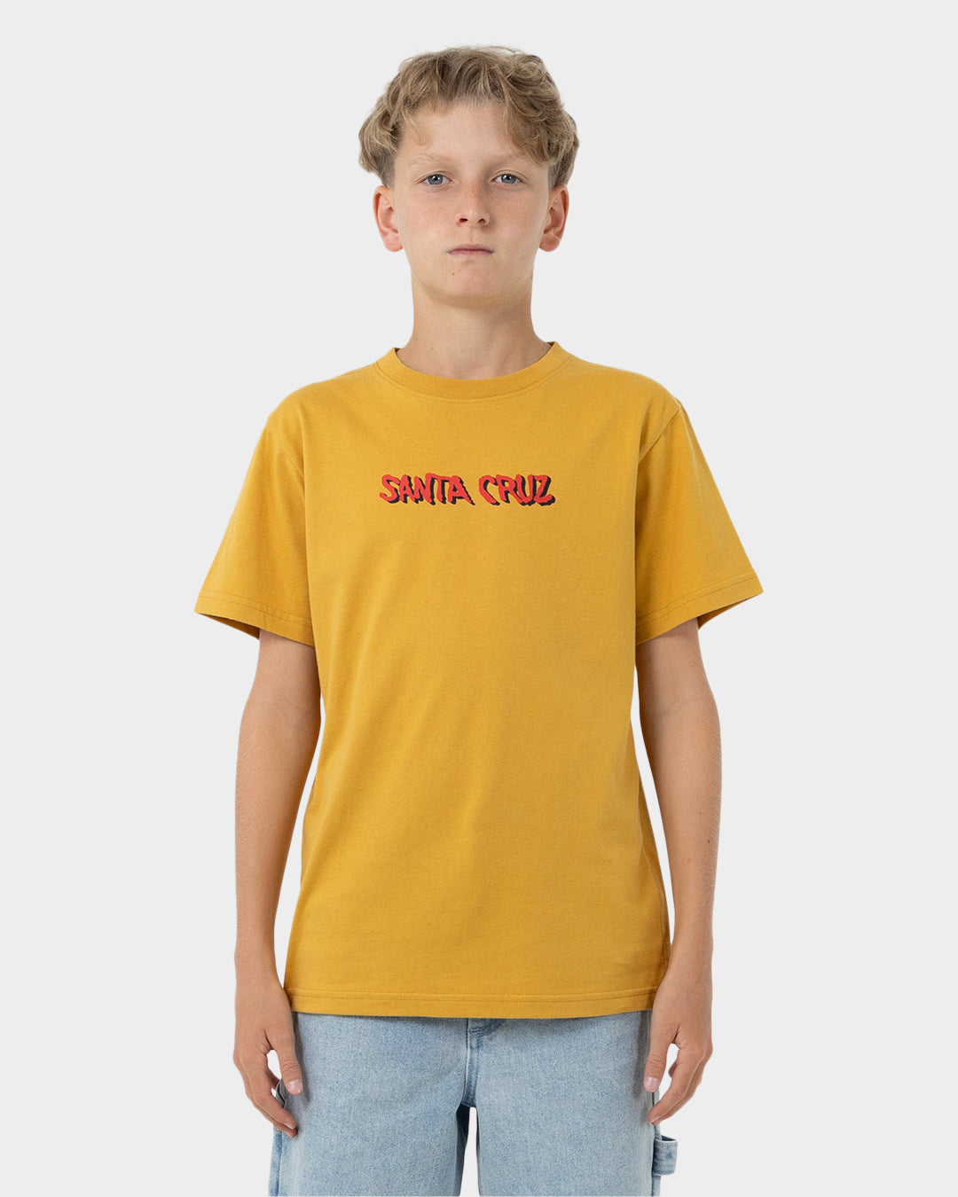 Screaming Wave Santa Cruz Boys S/S T-Shirt Tan