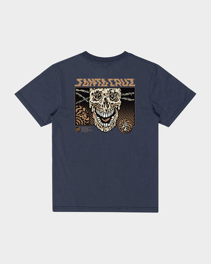 Toxic Skull Santa Cruz Boys S/S T-Shirt Navy