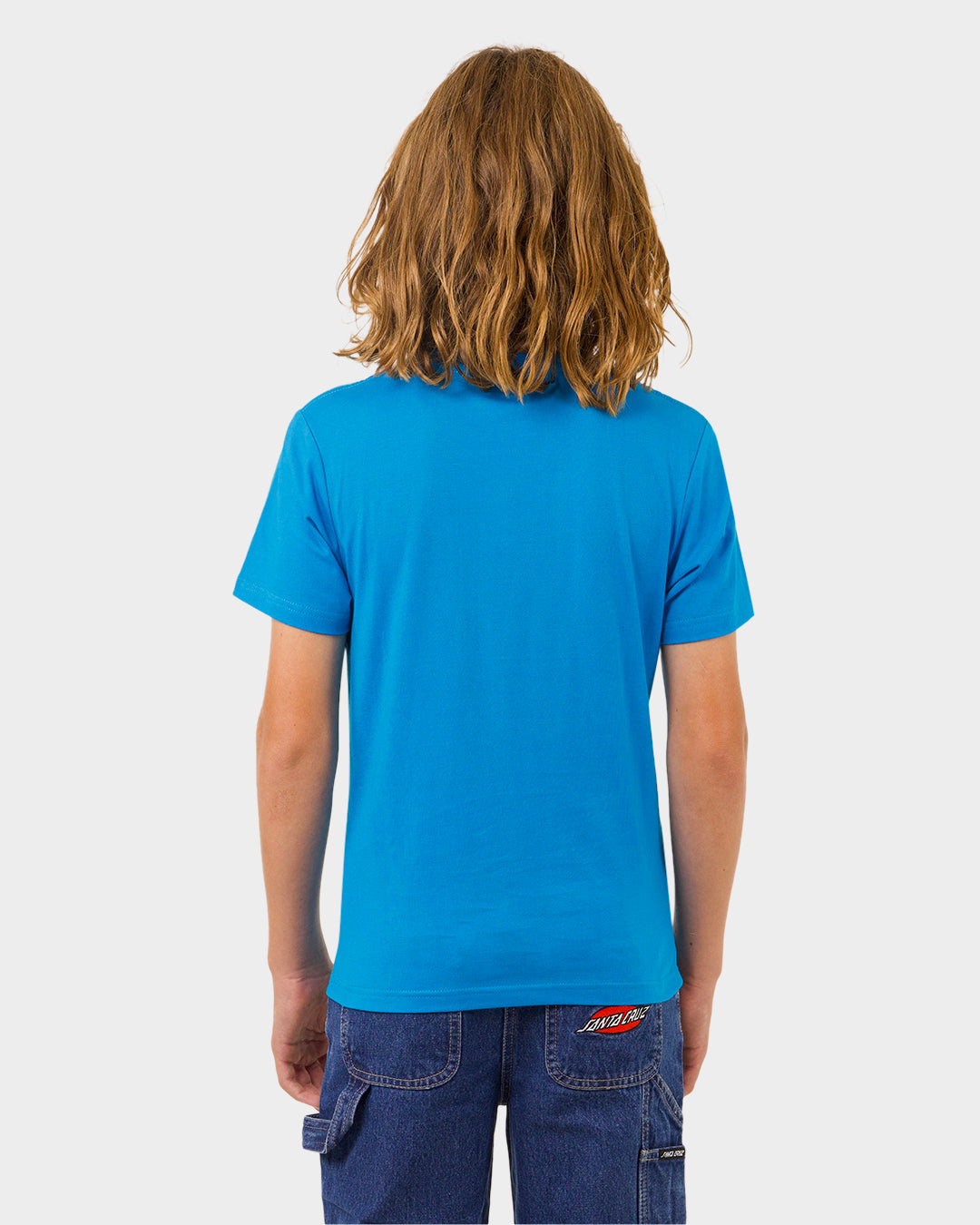 Shark Dot Santa Cruz Boys S/S T-Shirt Turquoise