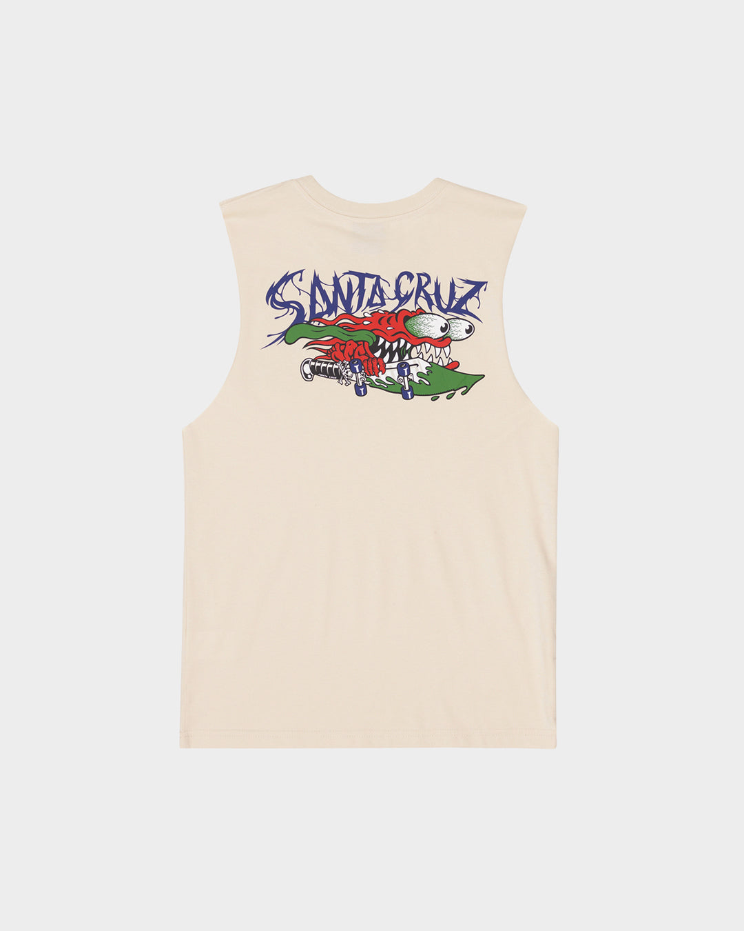 Meek SC Slasher Santa Cruz Boys Muscle T-Shirt Natural