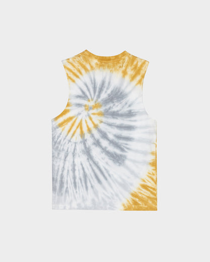 Vivid Dot Mono Santa Cruz Boys Muscle T-Shirt Tan Tie Dye