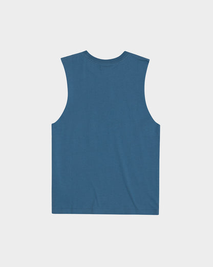 Melting Hand Boys Muscle T-Shirt Vintage Blue