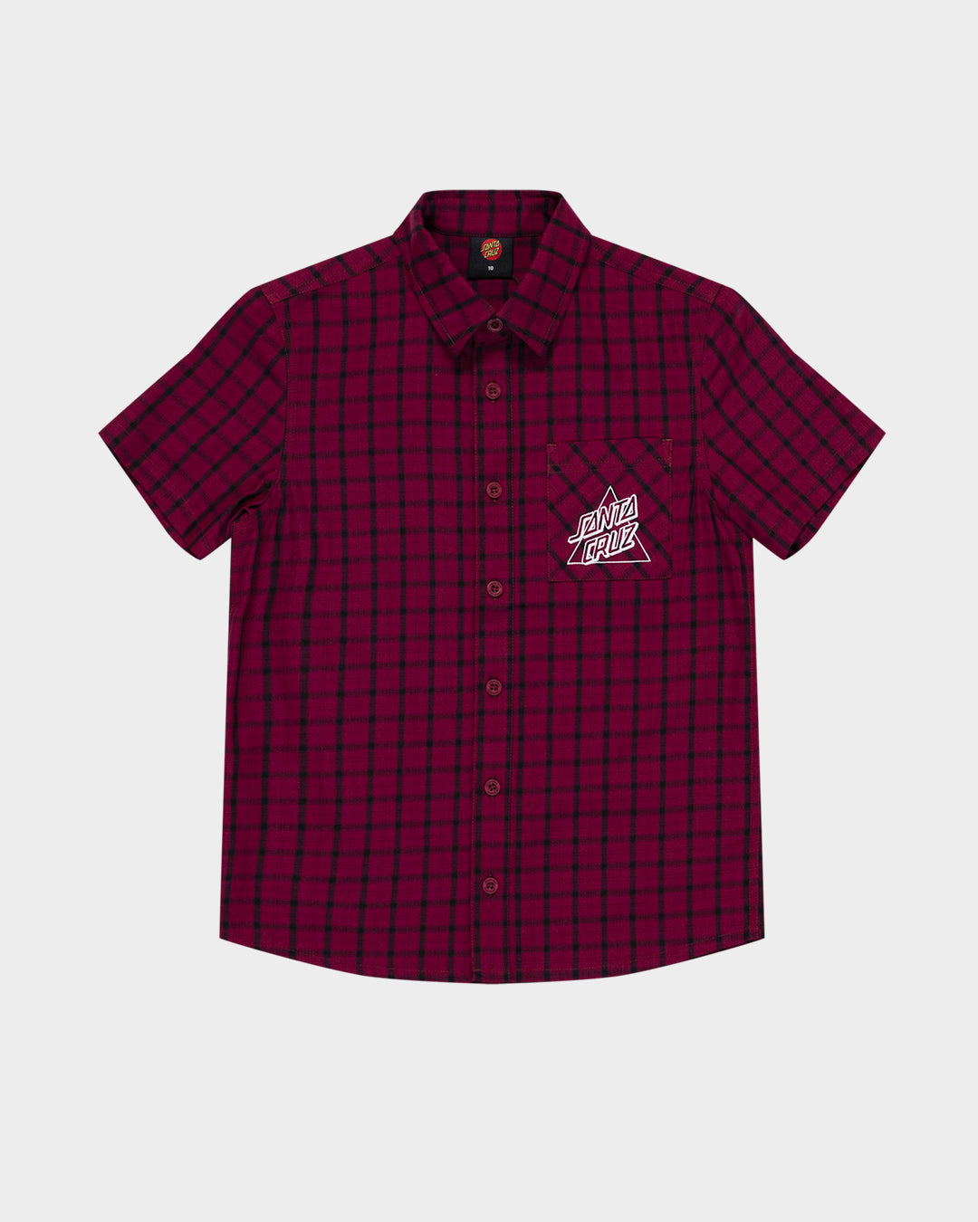 Not A Dot Hollow Boys Button Up Shirt Maroon