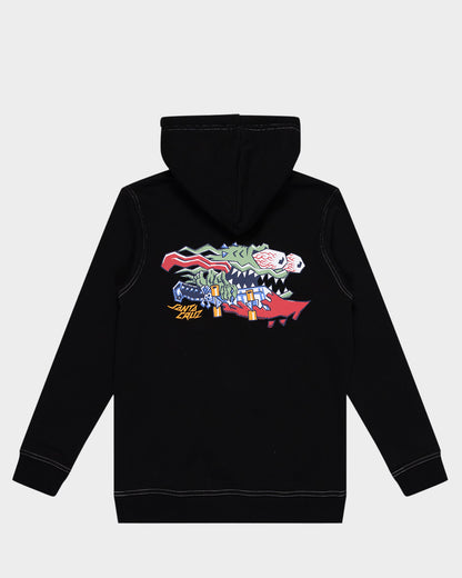 Meek Scratched Slasher Boys Pullover Hoodie Black