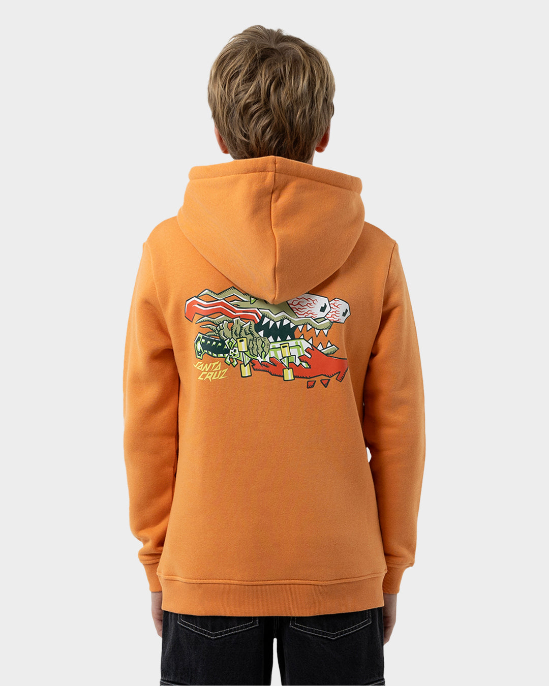 Meek Scratched Slasher Boys Pullover Hoodie Ginger
