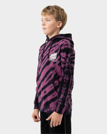 Not A Dot Hollow Boys Pullover Hoodie Maroon Tie Dye