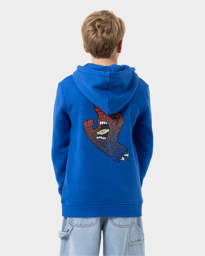 Letter Hand Fade Boys Pullover Hoodie Cobalt