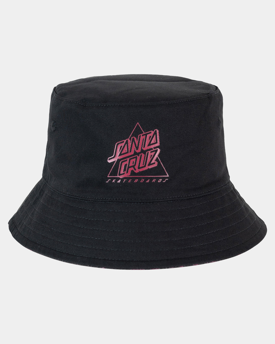 Not A Dot Hollow Boys Reversible Bucket Hat Maroon Tdye-black