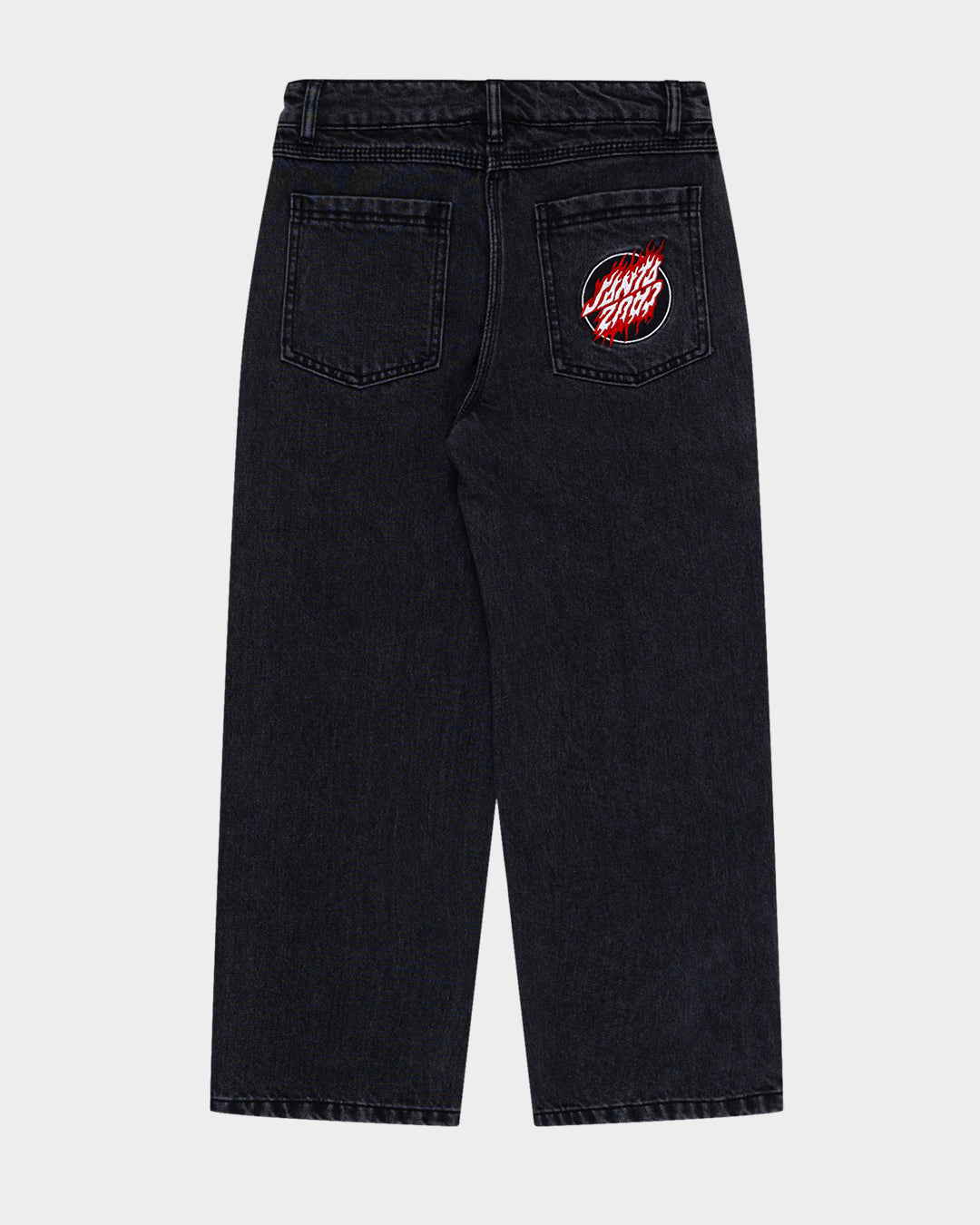 Twin Flamed Dot Boys Jean Washed Black