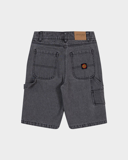 Classic Dot Boys Carpenter Jean Shorts Carbon