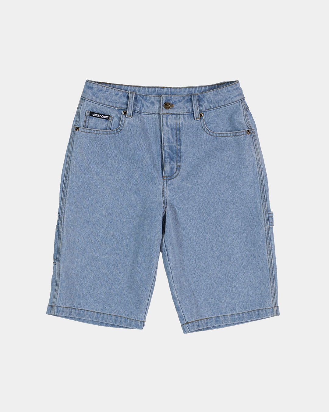 Classic Dot Boys Carpenter Jean Shorts Light Washed Indigo