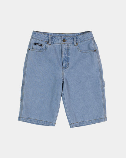 Classic Dot Boys Carpenter Jean Shorts Light Washed Indigo