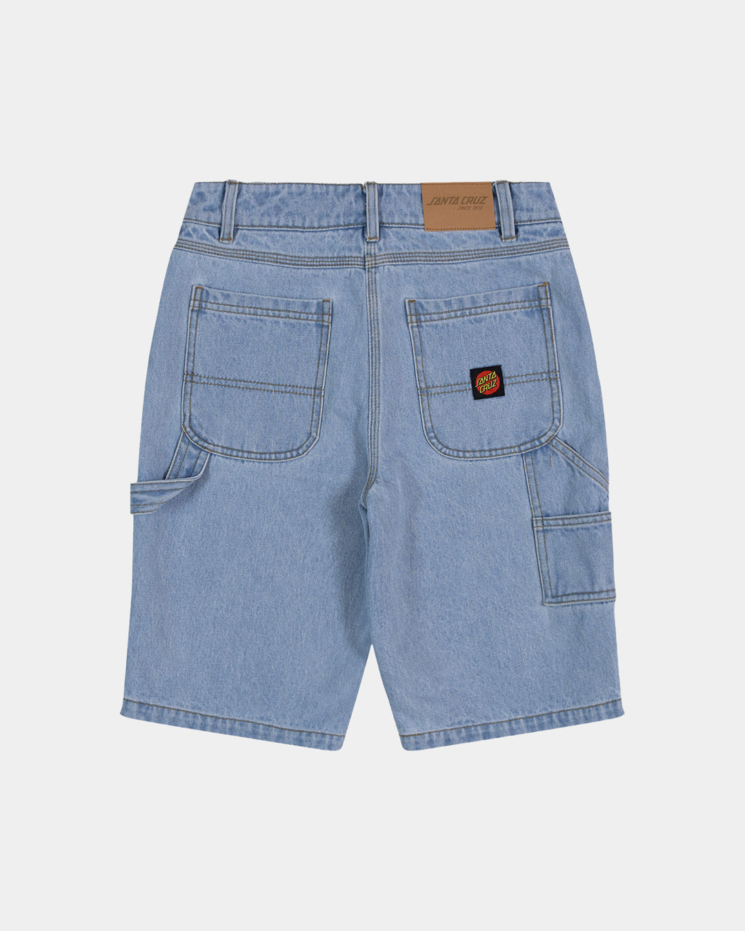 Classic Dot Boys Carpenter Jean Shorts Light Washed Indigo