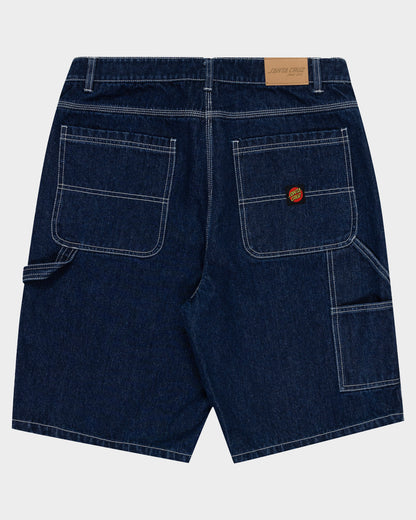 Classic Dot Boys Carpenter Jean Shorts Rinsed Indigo