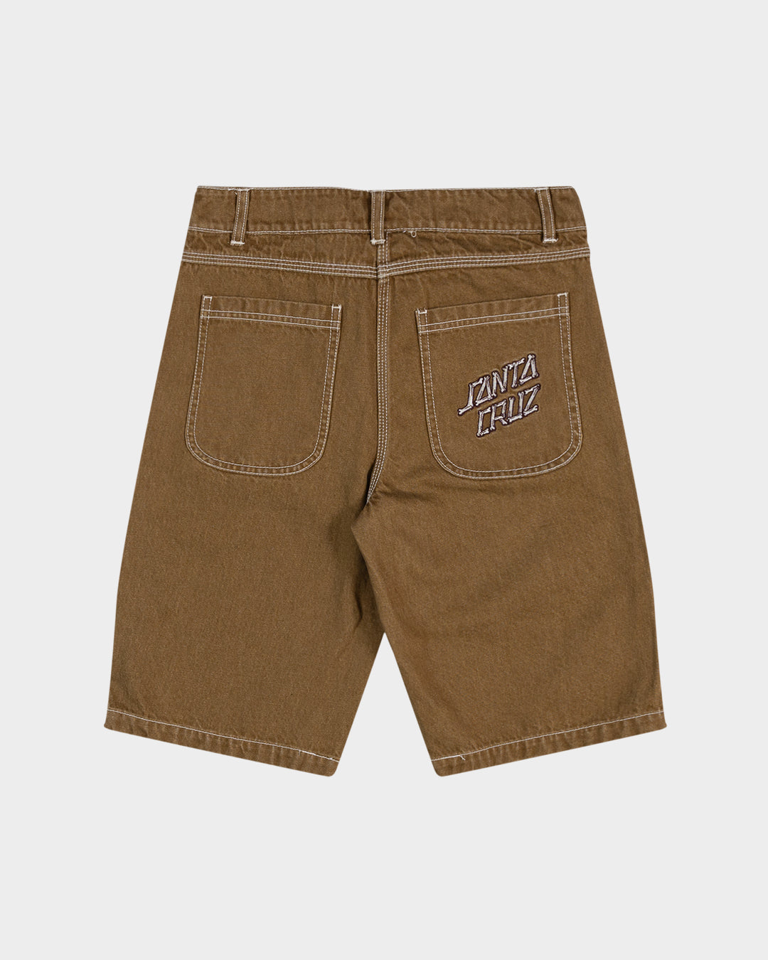 Brain Dot Bone Stack Boys Jean Shorts Tan