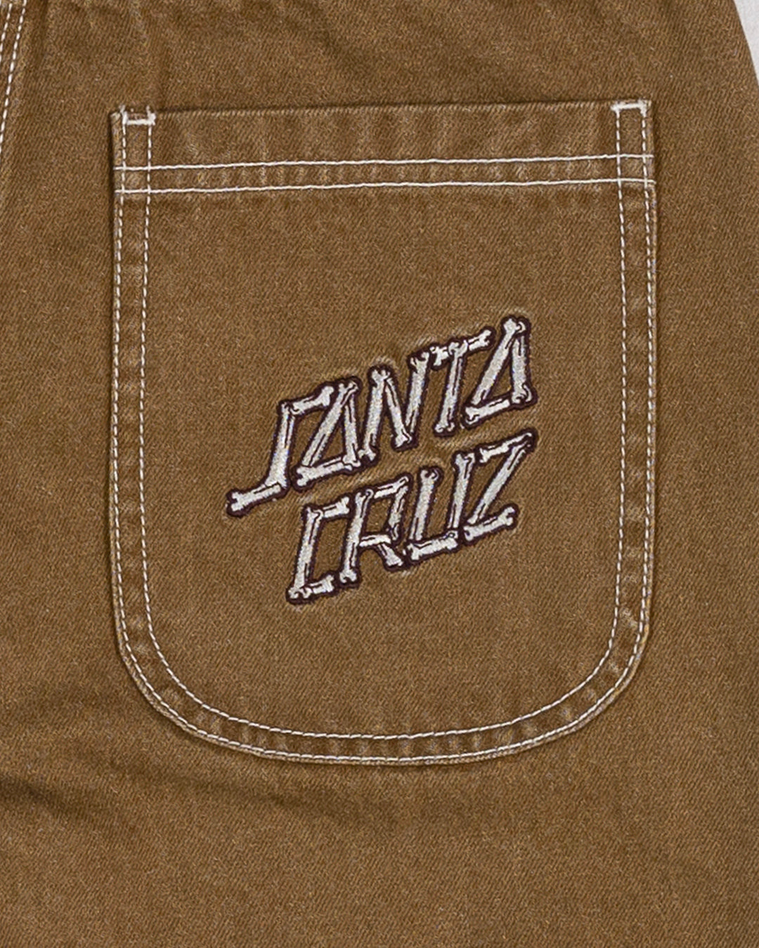 Brain Dot Bone Stack Boys Jean Shorts Tan