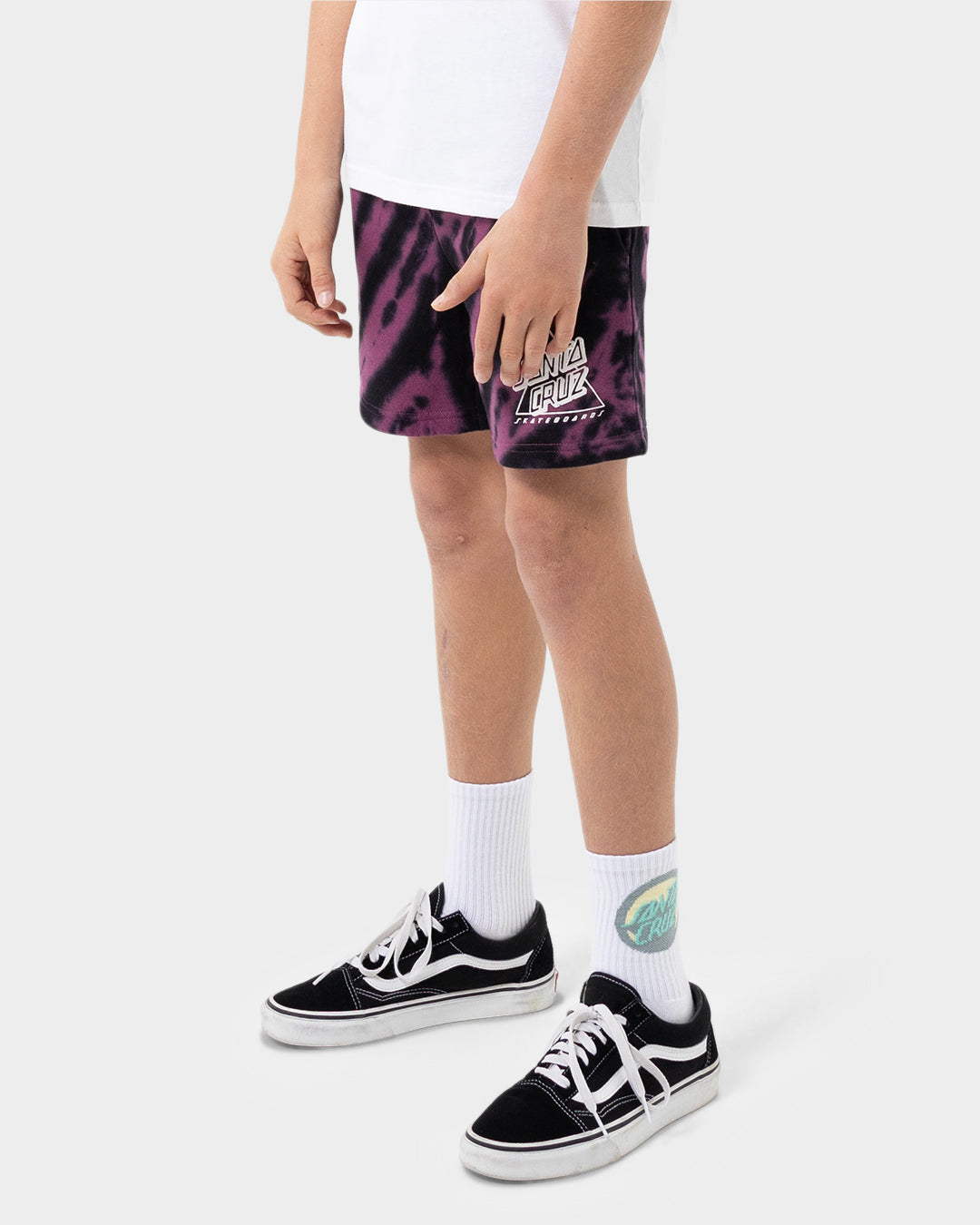 Not A Dot Hollow Boys Track Shorts Maroon Tie Dye