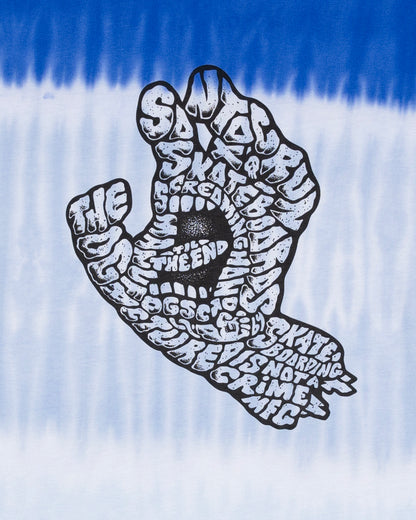 Letter Hand Boys T-shirt Cobalt Tie Dye