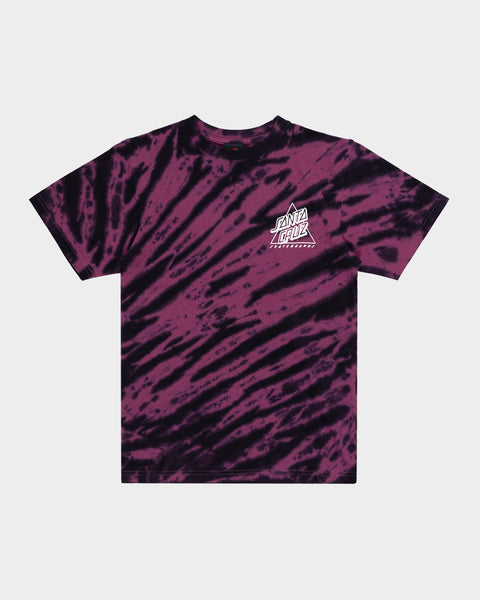 tie dye maroon shirt