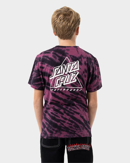 Not A Dot Hollow Boys T-shirt Maroon Tie Dye