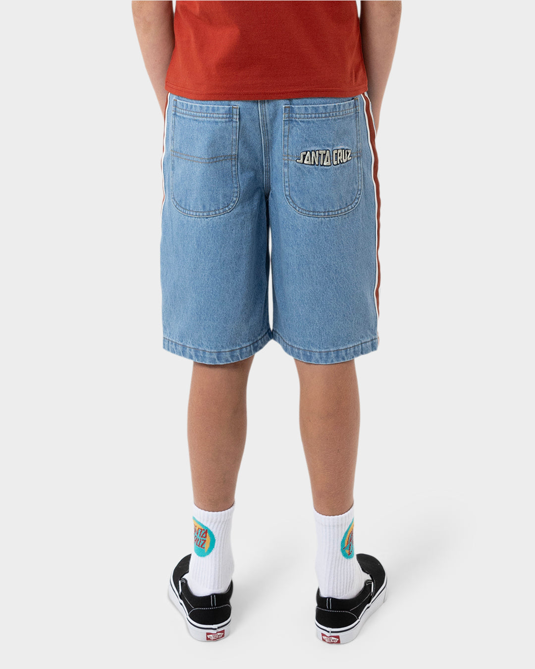 Fisheye Strip Boys Jeans Shorts