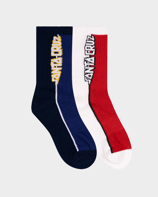 Fisheye Strip Boys Crew Sock 2 Pack