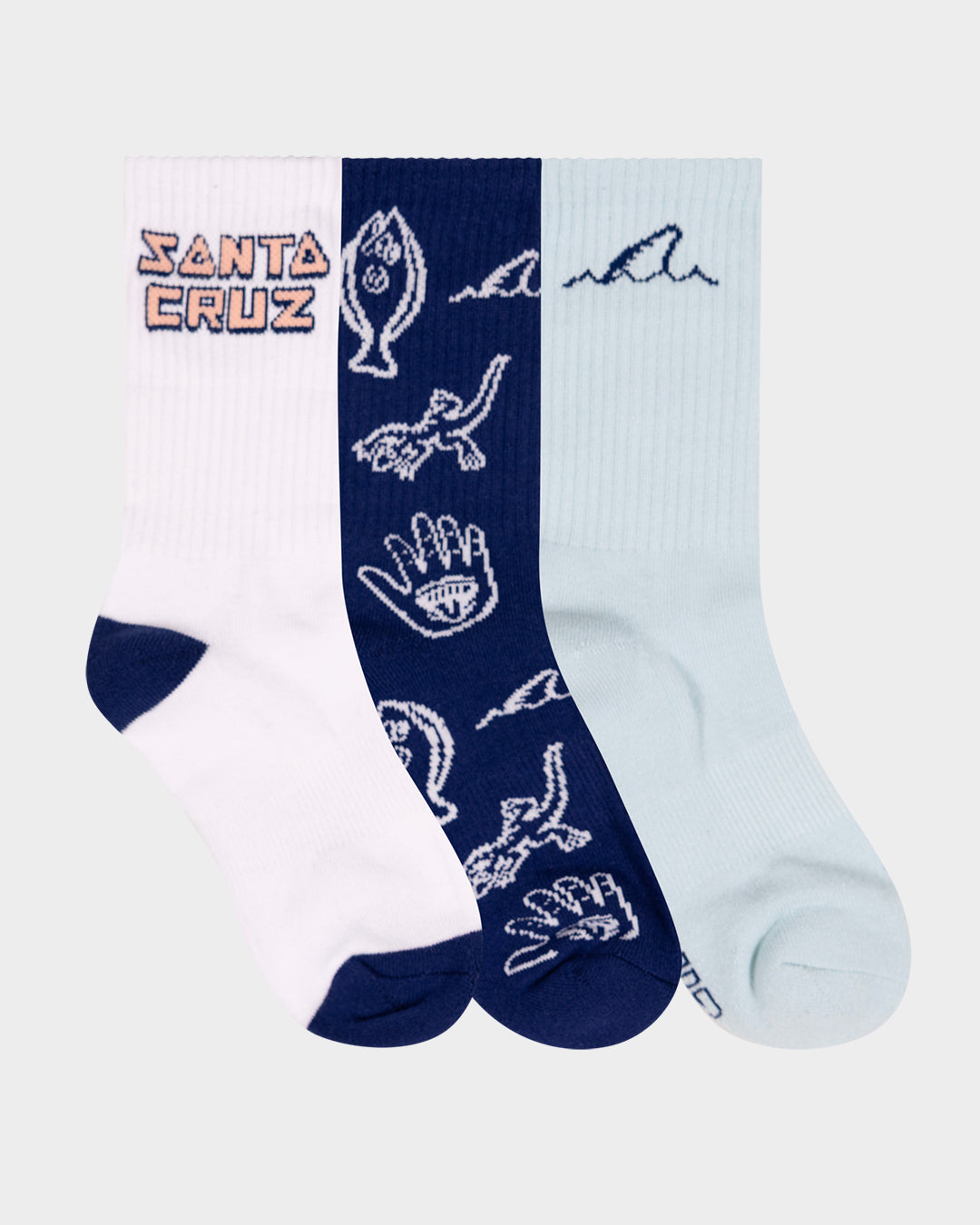 Tripper Deconstruct Boys Crew Sock 3 Pack