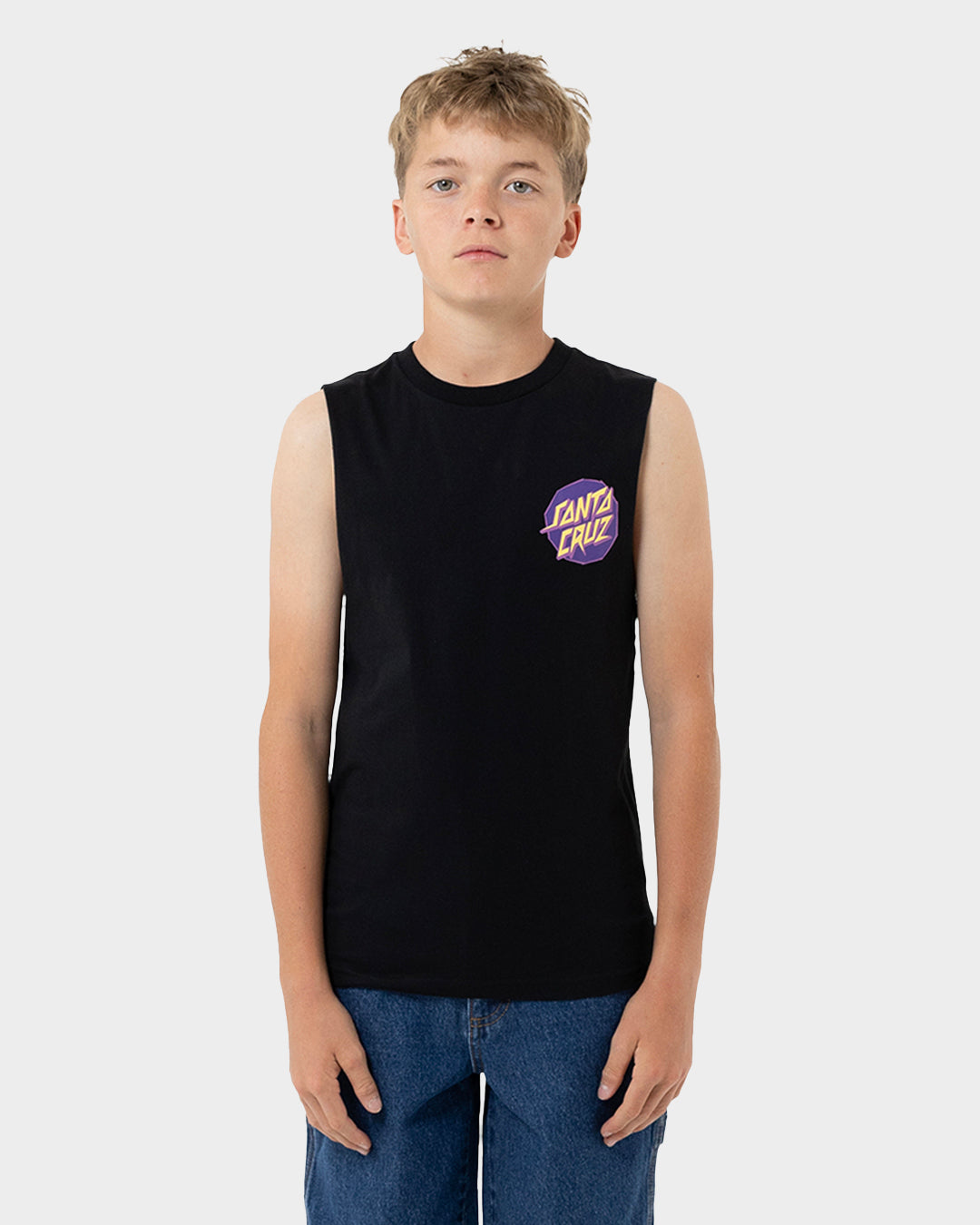 Meek Scratched Slasher Boys Muscle T-Shirt