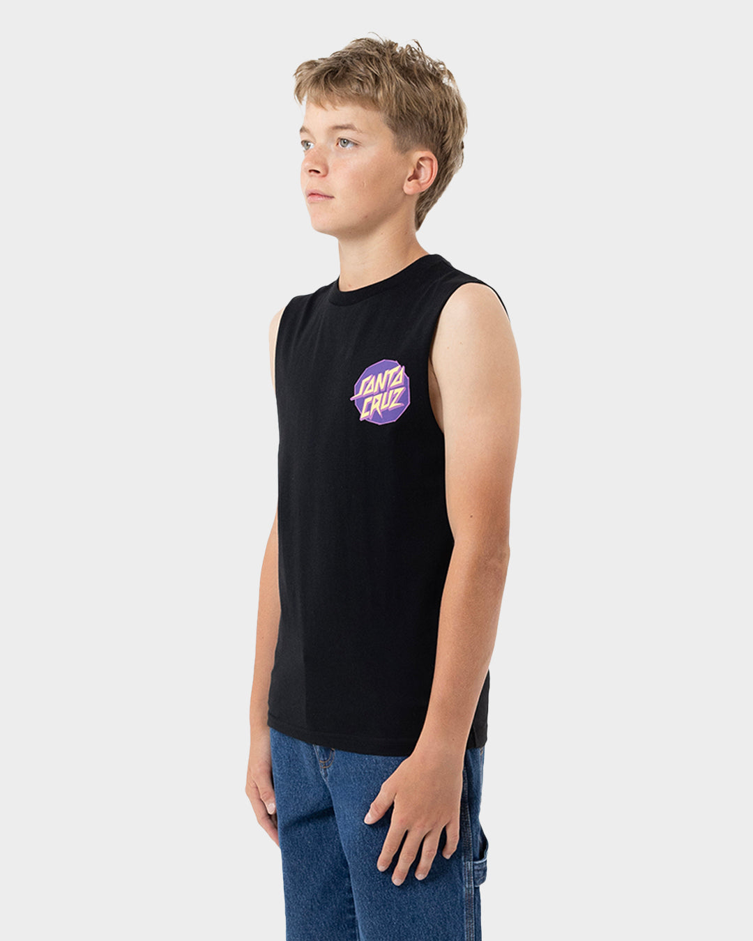 Meek Scratched Slasher Boys Muscle T-Shirt