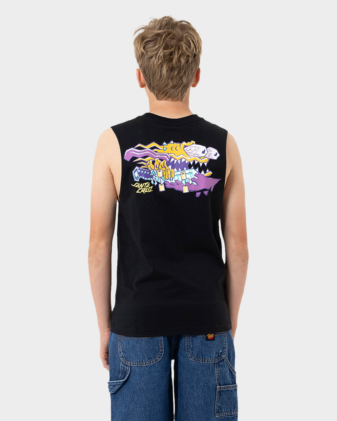 Meek Scratched Slasher Boys Muscle T-Shirt
