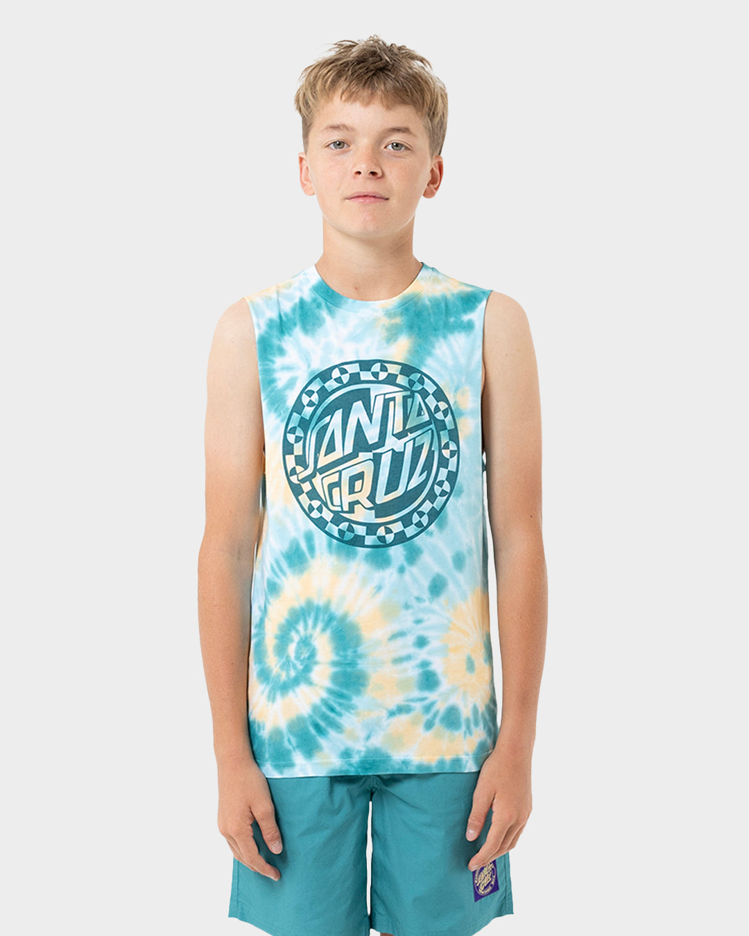 Malba Crash Dot Mono Boys Muscle T-Shirt