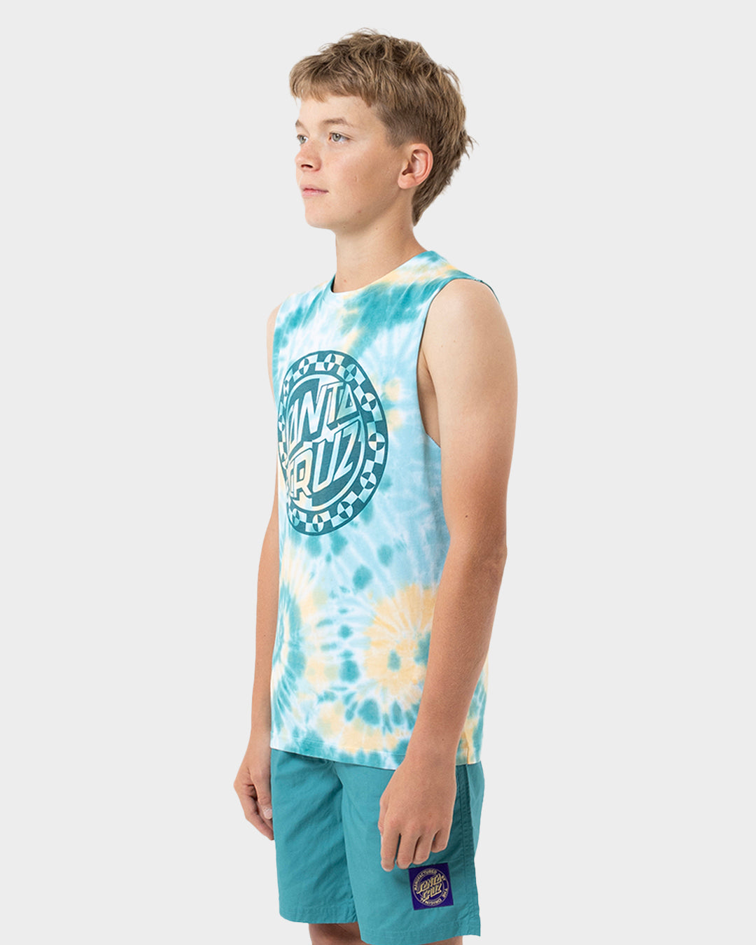 Malba Crash Dot Mono Boys Muscle T-Shirt