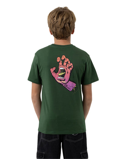 Opus Screaming Hand Boys T-shirt Dark Green