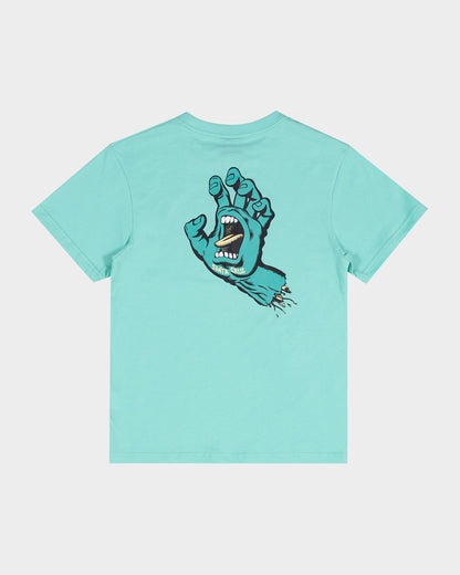 Opus Screaming Hand Santa Cruz Boys T-shirt Teal